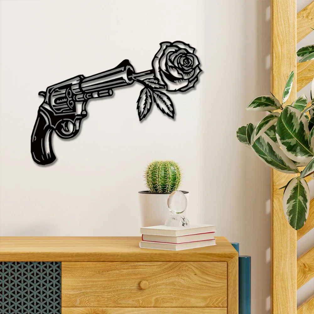 Очаровательный настенный декор в виде розы