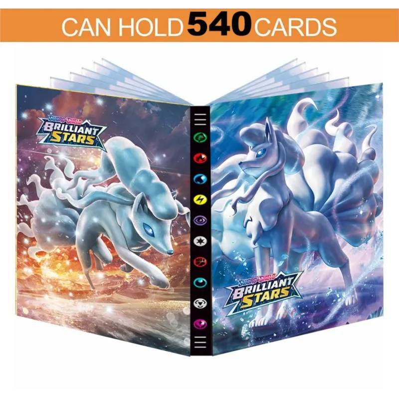 Альбом с 9 карманами 432 карточками альбом покемоном книга аниме картой коллекция