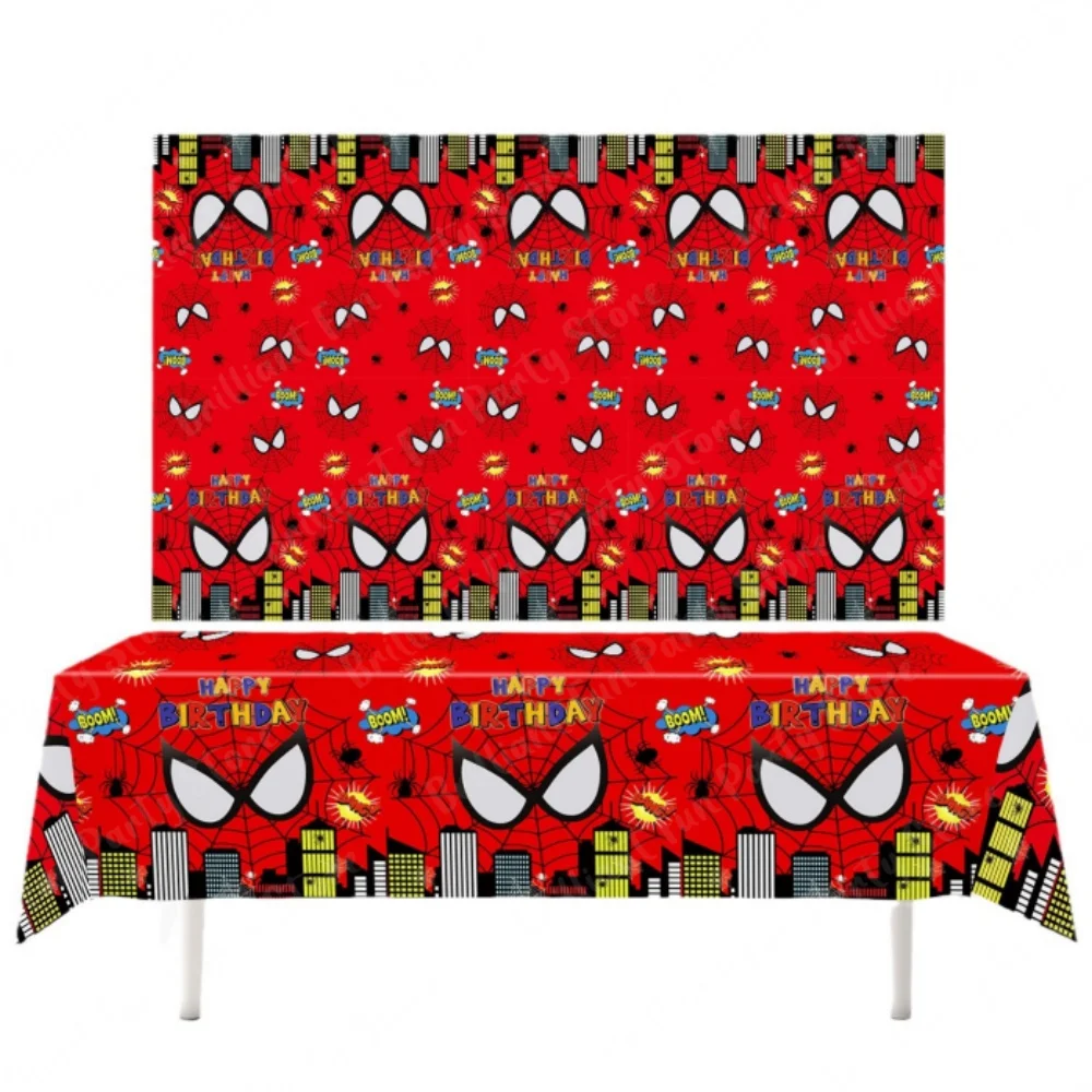 1/5 шт. украшения для скатерти с Человеком-пауком тема супергероя одноразовое