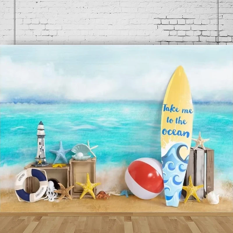 Фотофон виниловый летний морской HKFZ