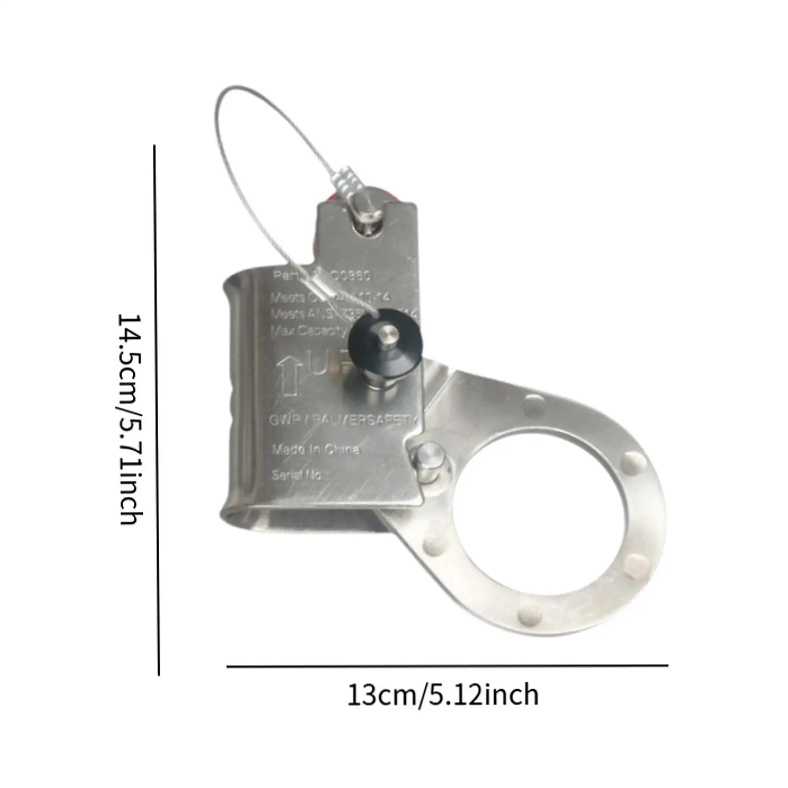 Веревочный захват для веревки 0 63–0 71 дюйма сверхмощный ограничитель падения