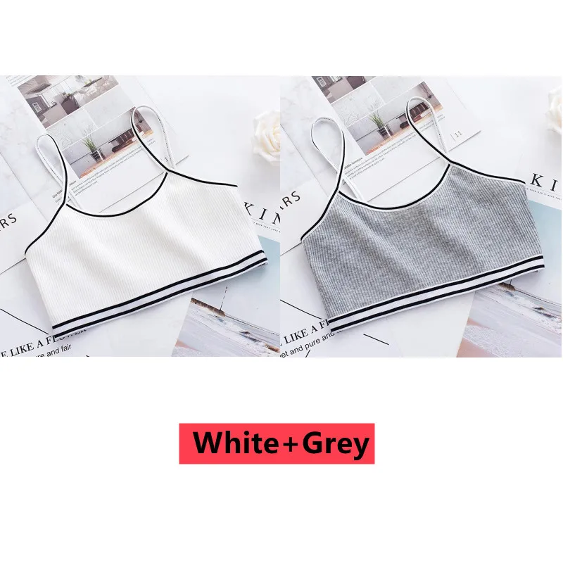 

Бюстгальтер для девочек 2 шт./лот, Детский жилет, дышащее нижнее белье, топы-трубы для девочек, Мягкие Бесшовные моющиеся бюстгальтеры для по...