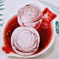 3d rose flower ice cube maker silicone molds cake mold ice cube trays ice cream whiskey wine cocktail mould kitchen accessories