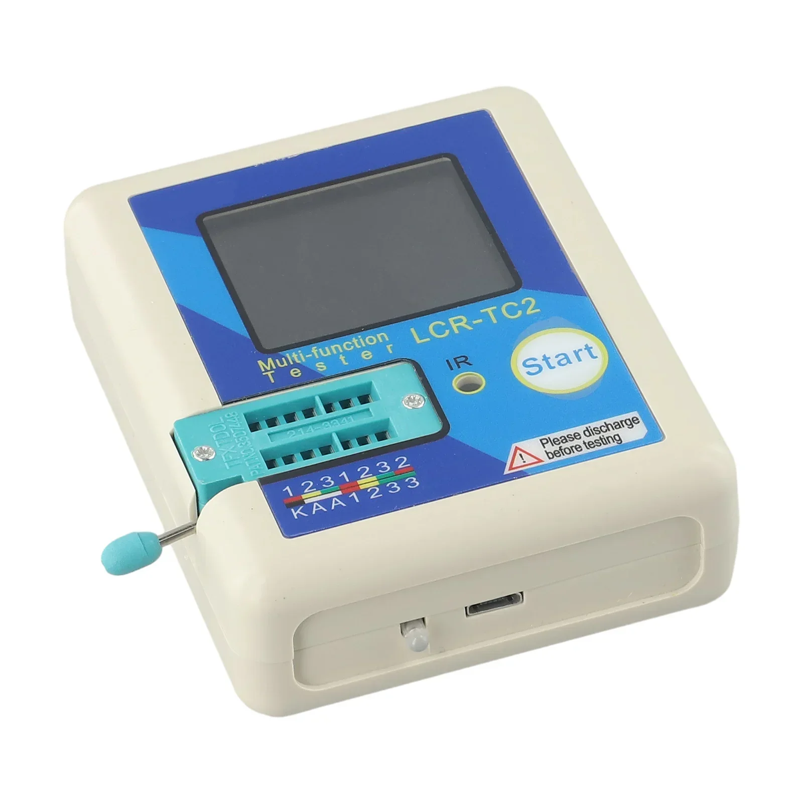 Портативный тестер транзисторов LCR TC2 совместимый с диодным триодом транзистором