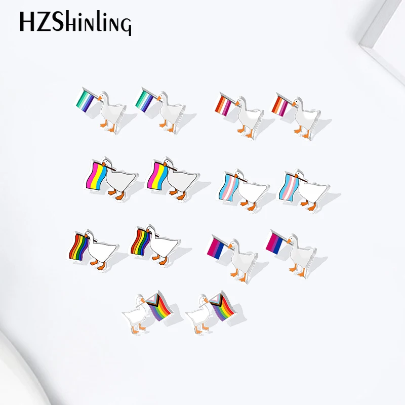 2023 мультяшный флаг с гусиной гордостью акриловая искусственная эпоксидная смола