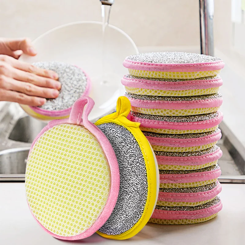 

Double Side Melamine Sponge Dishwashing Reusable Washable Cleaning Tools Kitchen Sponges for Washing Dishes Tableware Pan Brush