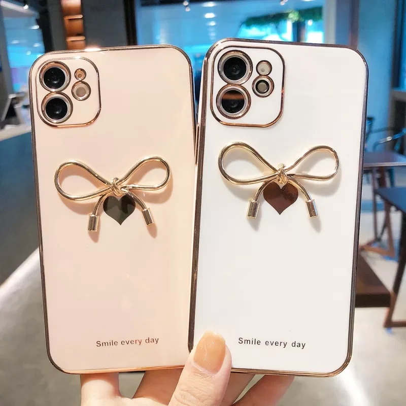 

Factory Direct Selling pattern bowknot Phone Case For iphone 11 12 13 Pro Max XS X XR 7 8 Plus mini SE 2020 Soft Silicone Shockp