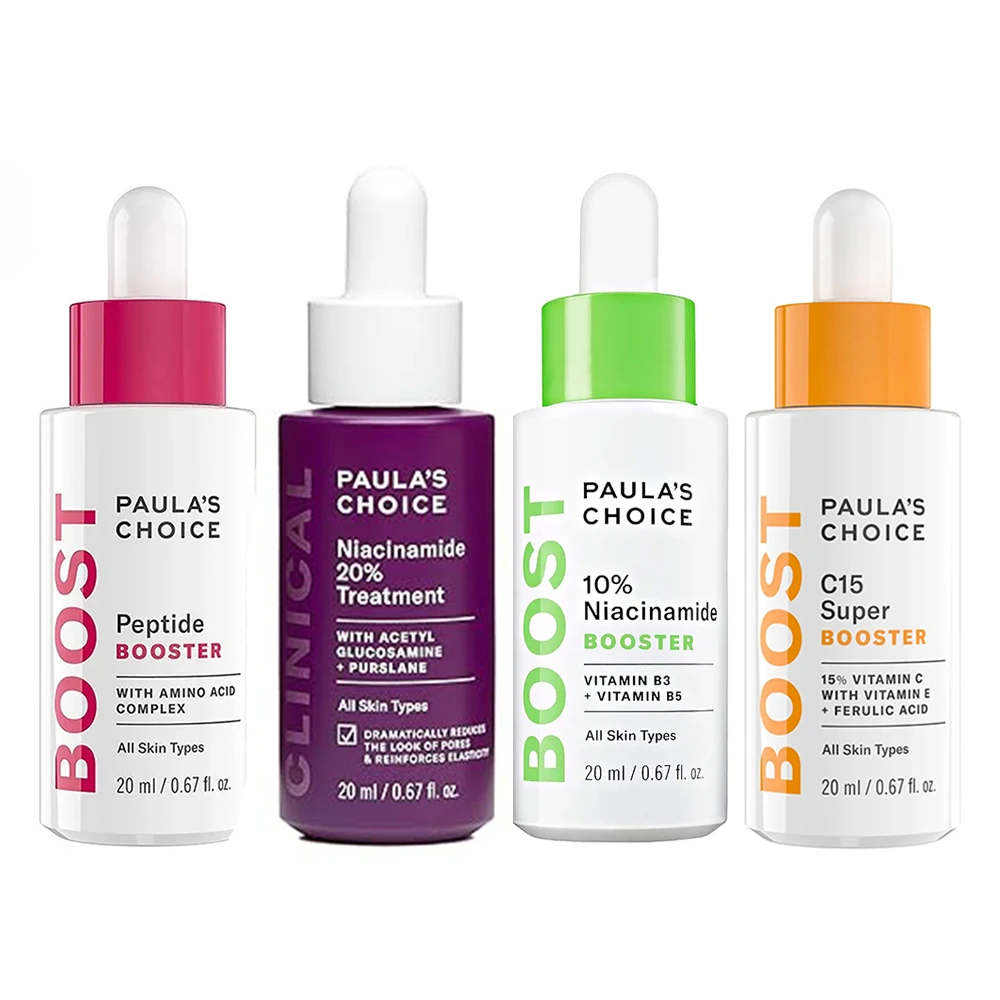 

6PCS Paula‘s Choice Skin Care BOOST 10% Niacinamide Booster 20ml Peptide Booster With Amino Acid Complex C15 Super Serum