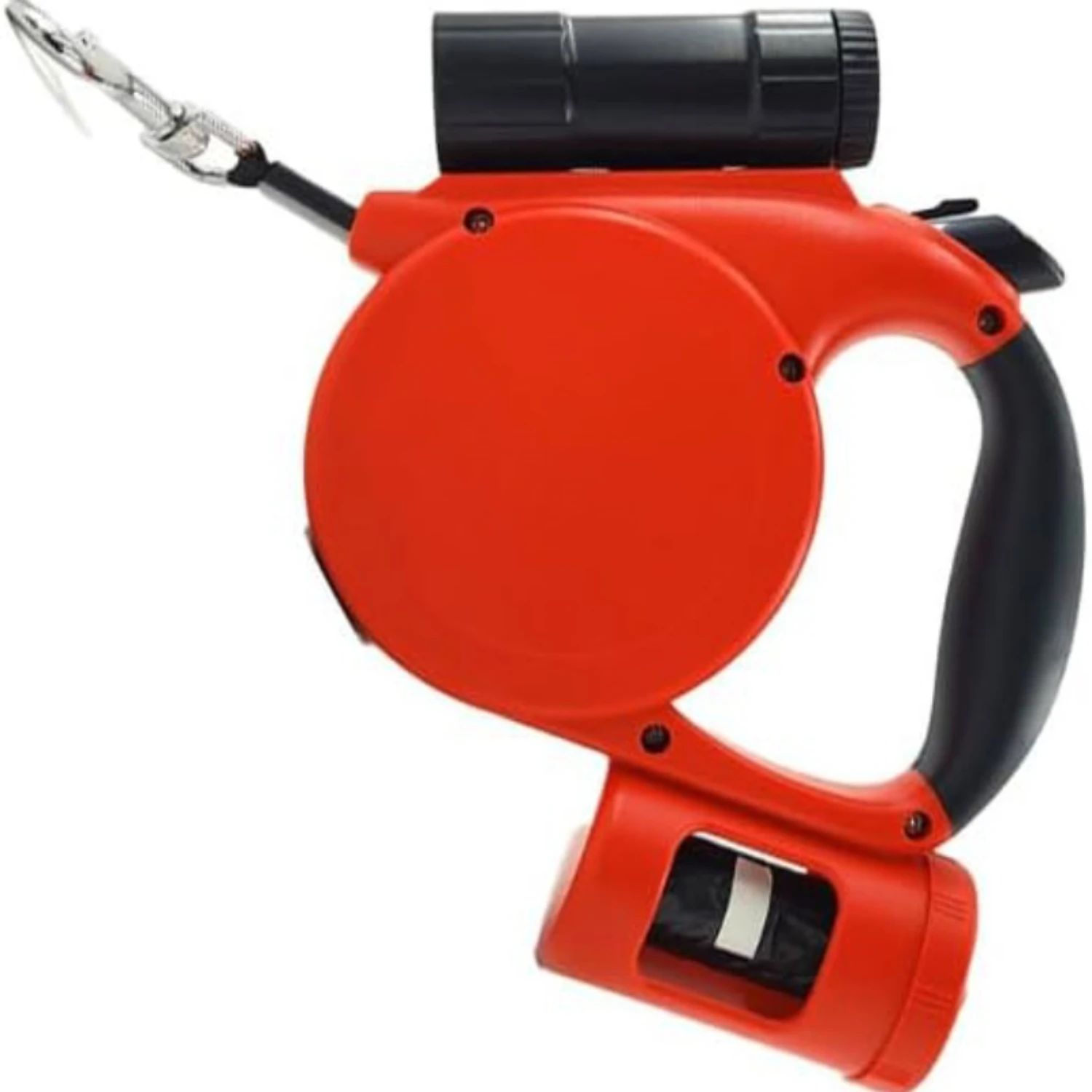 Выдвижной поводок для собак со светодиодным фонариком мешками какашек бесплатно