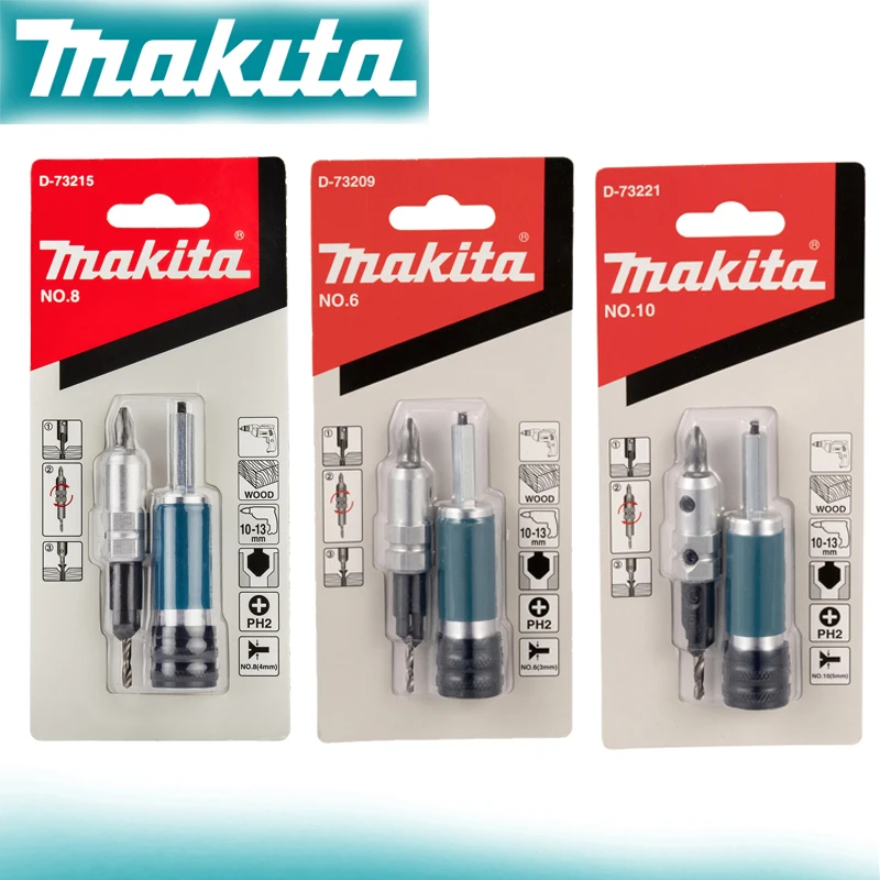 Набор сверл Makita #6 #8 #10 многофункциональный привод для зенковки деревообработки