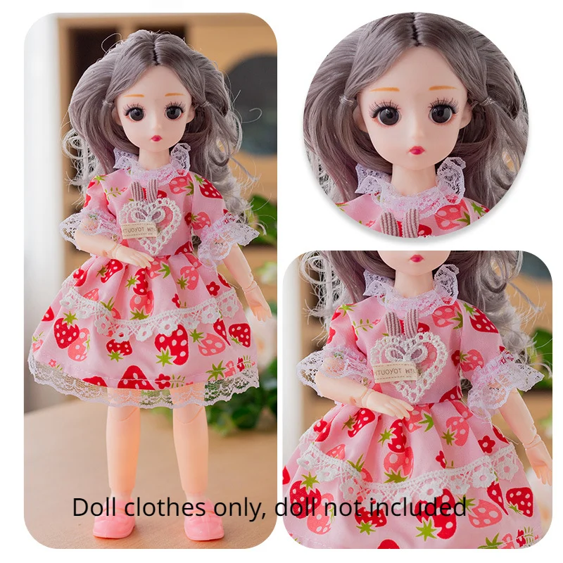 

30cm Simulation Barbie Doll Set Gift Box Dress Up Barbie BJD Doll with Music Girl Can Dress Up Wedding Dress Toy Birthday Gifts