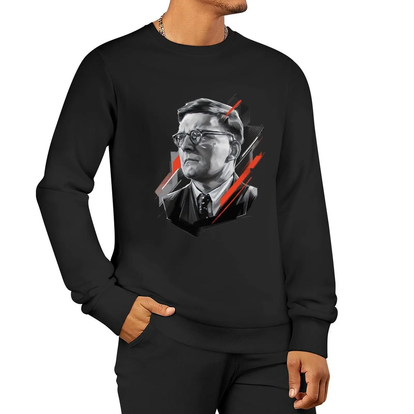 Пуловер Dmitri Shostakovich с капюшоном мужская толстовка одежда для мужчин новинка в