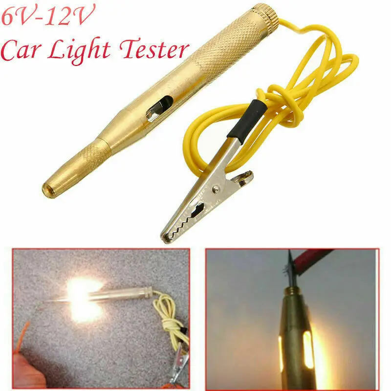 

Car Voltage Test Pen Auto Circuit Fuse Voltage Tester Test Light Probe Pen Pencil DC 6V/12V/24V Car Repair Diagnostic Tools