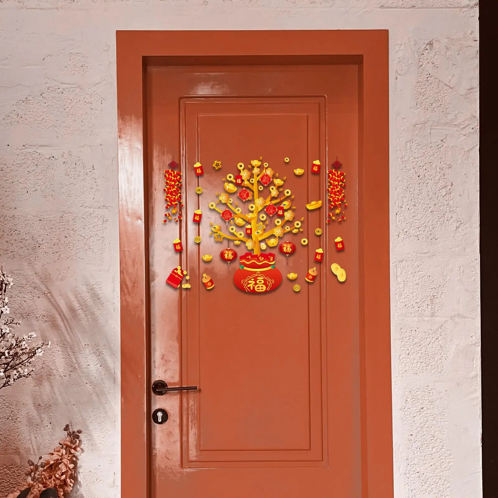 

Китайские наклейки на окна, новогодние наклейки с изображением героев, праздничные весенние наклейки на окна для двери, свадебные зеркала