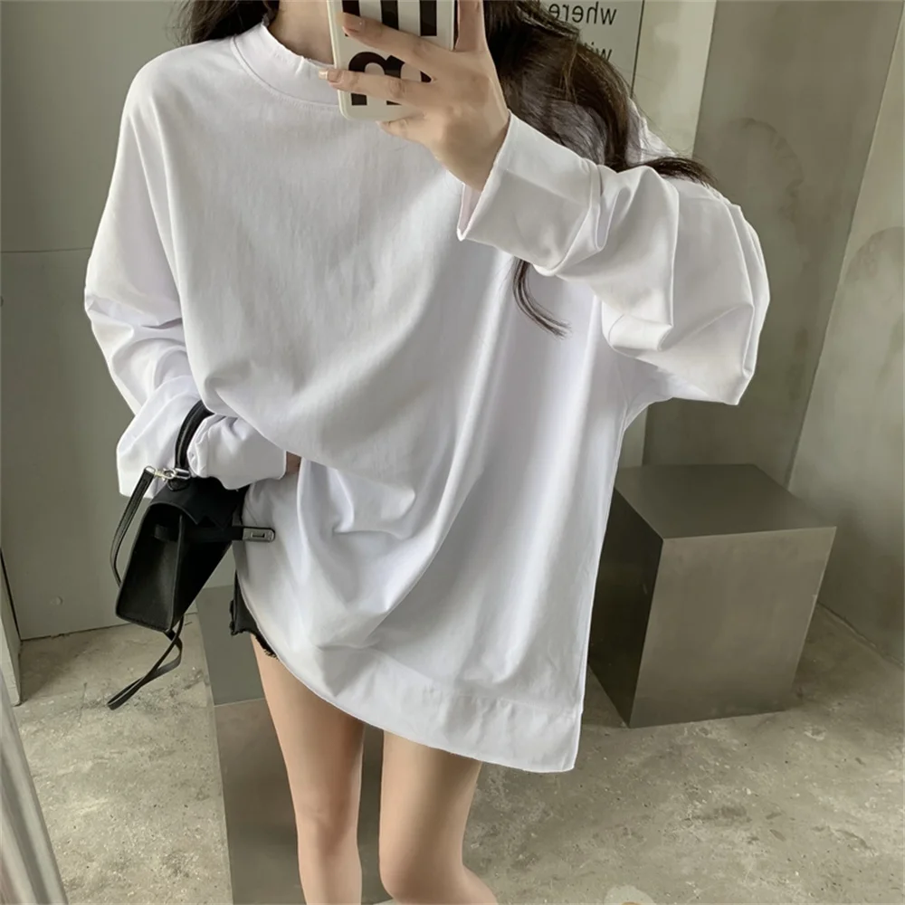 

HziriP Stylish New Oversize Women Sweatshirts Normcore Autumn Chic Lazy Style 2022 Loose Hot Casual All Match Full Sleeve