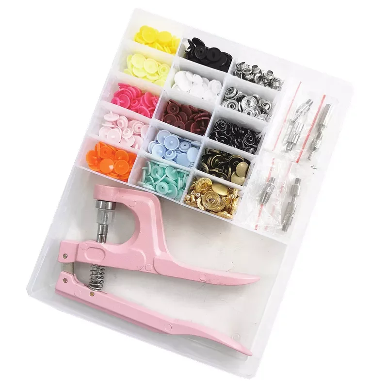 

230 комплектов T5 Пластиковые резиновые кнопки + Ручные плоскогубцы инструменты для установки Высококачественные бытовые пуговицы «сделай с...