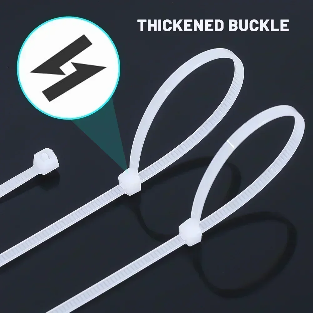 стр 2000/100 шт. самоблокующиеся нейлоновые кабельные стяжки пластиковые для шнура