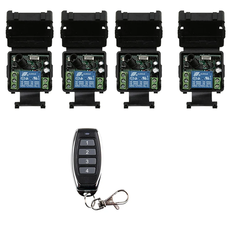 DC12V 24V 1CH 1 CH Мини беспроводной радиочастотный пульт дистанционного управления