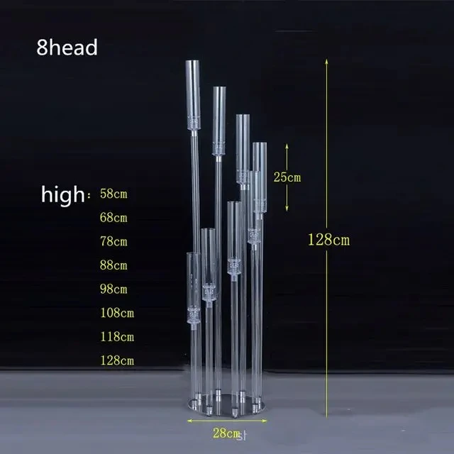 

Акриловые подсвечники-канделябры прозрачные 5/10 шт