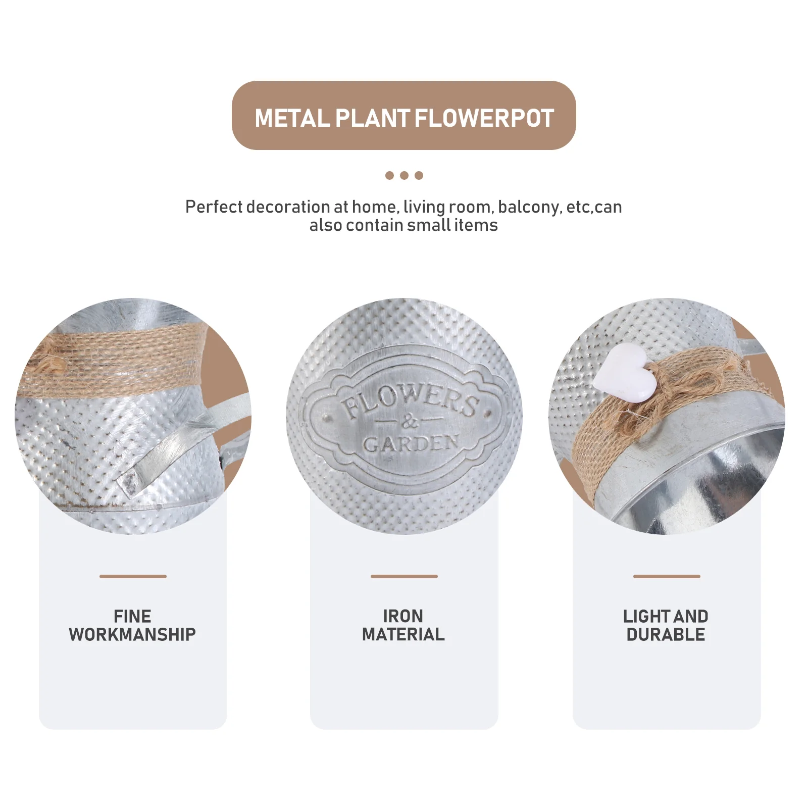 Горшки для суккулентов домашний держатель цветов ведро железный кашпо букеты