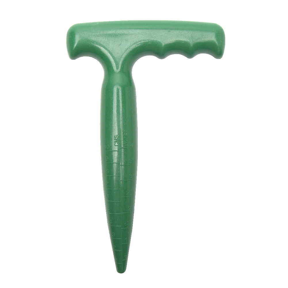 

Ручка для пересадки домашний садовый пластиковый зеленый Портативный прочный широкоугольный инструмент для посадки практичный