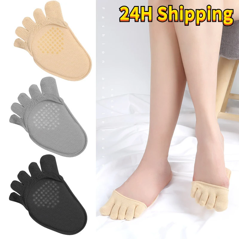 

1 пара, женские нескользящие носки на высоком каблуке, с эффектом поглощения пота