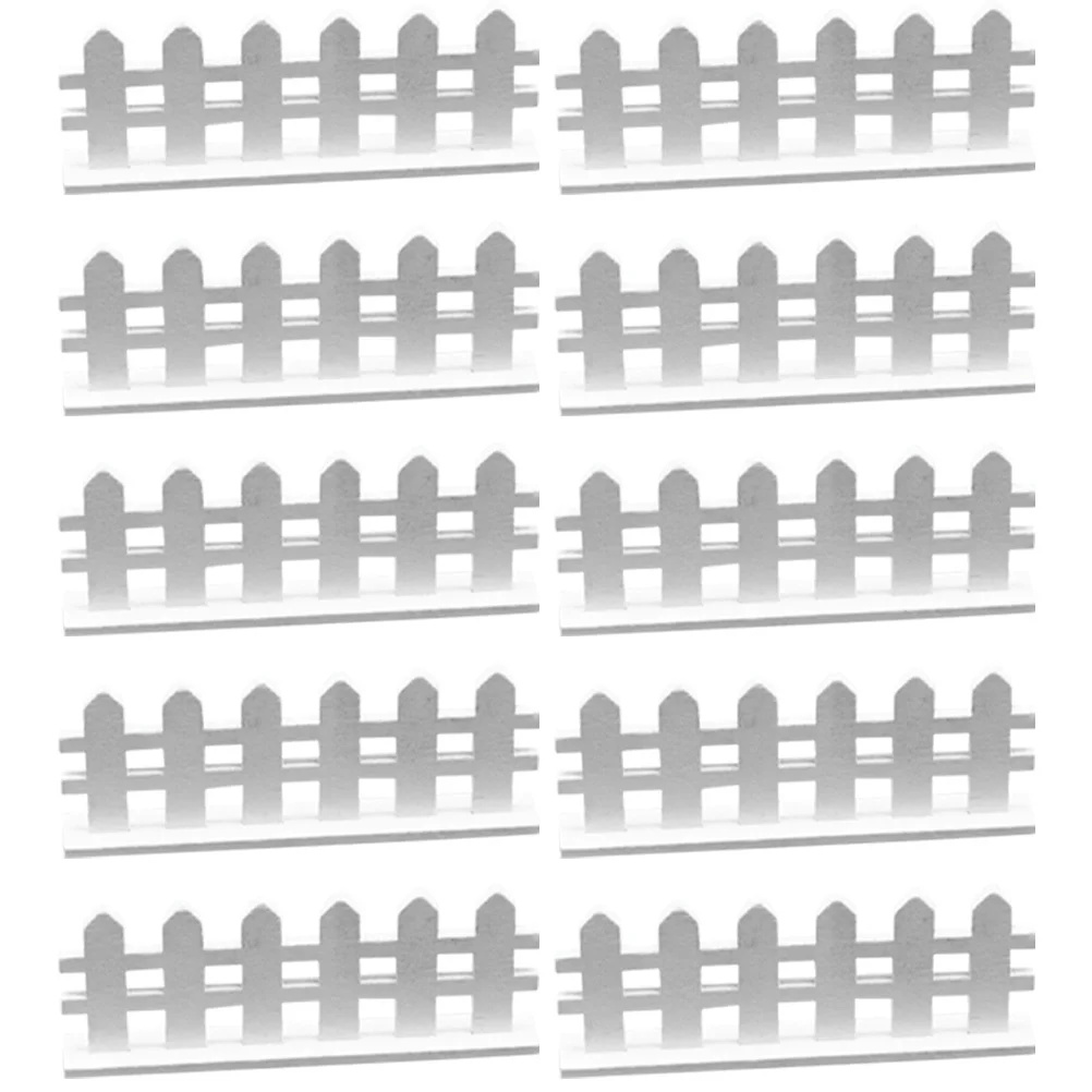 10 шт. забор для кукольного домика сада деревянные столбы закрывающие заборы