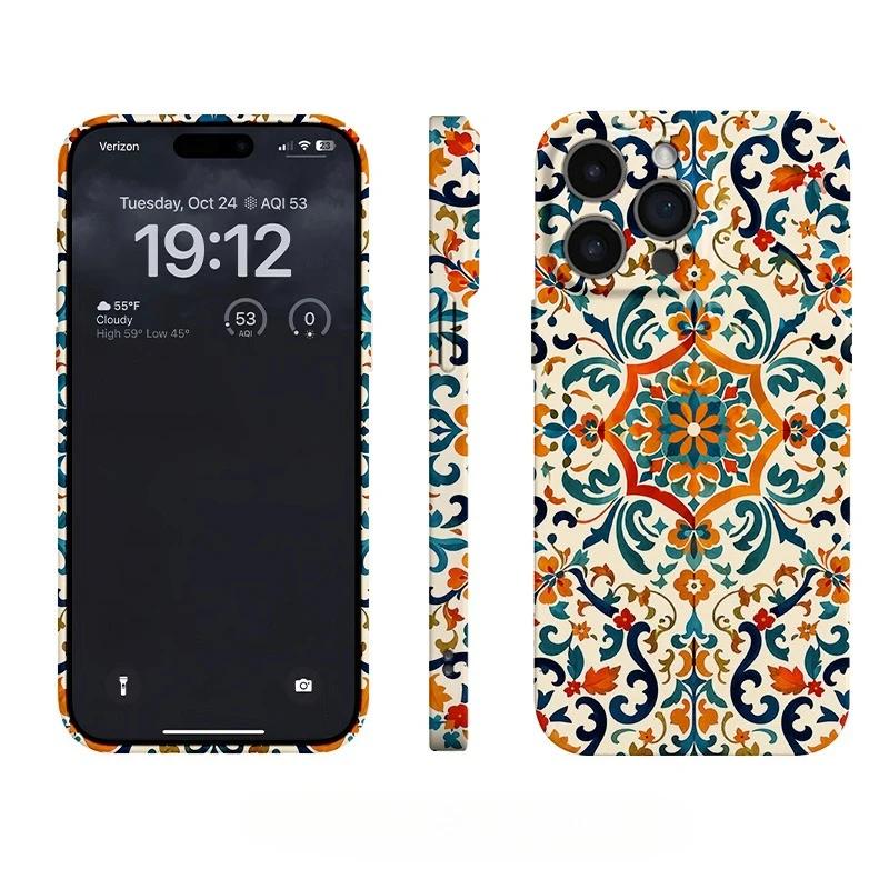 Фото Чехол для телефона с экзотическим узором, подходит для iPhone 17 16 15 14 13 12 11 Pro/Max/Plus, противоударный и устойчивый к падениям. №2