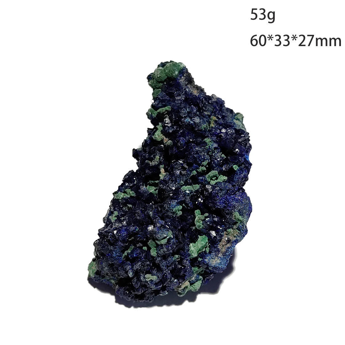 

C2-4G 100% натуральный камень, азуритовый кластер, малахит, минеральный кристалл, образец, украшение для дома из провинции Аньхой, Китай