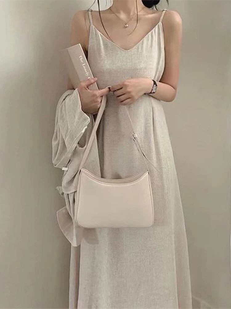 

Casual Women Dress Suit 2023 Sexy Solid Midi A-line Dresses Long Sleeve Single Breasted Top Sets Summer Elegant Lady 2 Piece Set