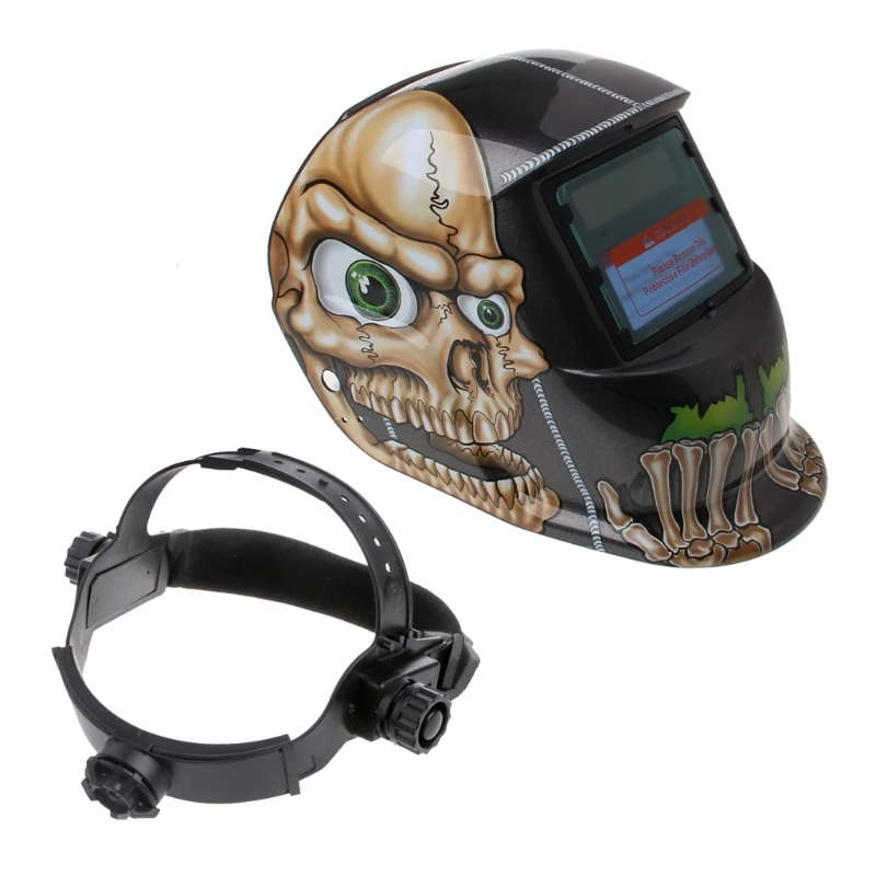 

Сварочная маска с автозатемнением на солнечной батарее, кепка для шлема Tig Mig, шлифовка Ghostcrawler, дропшиппинг