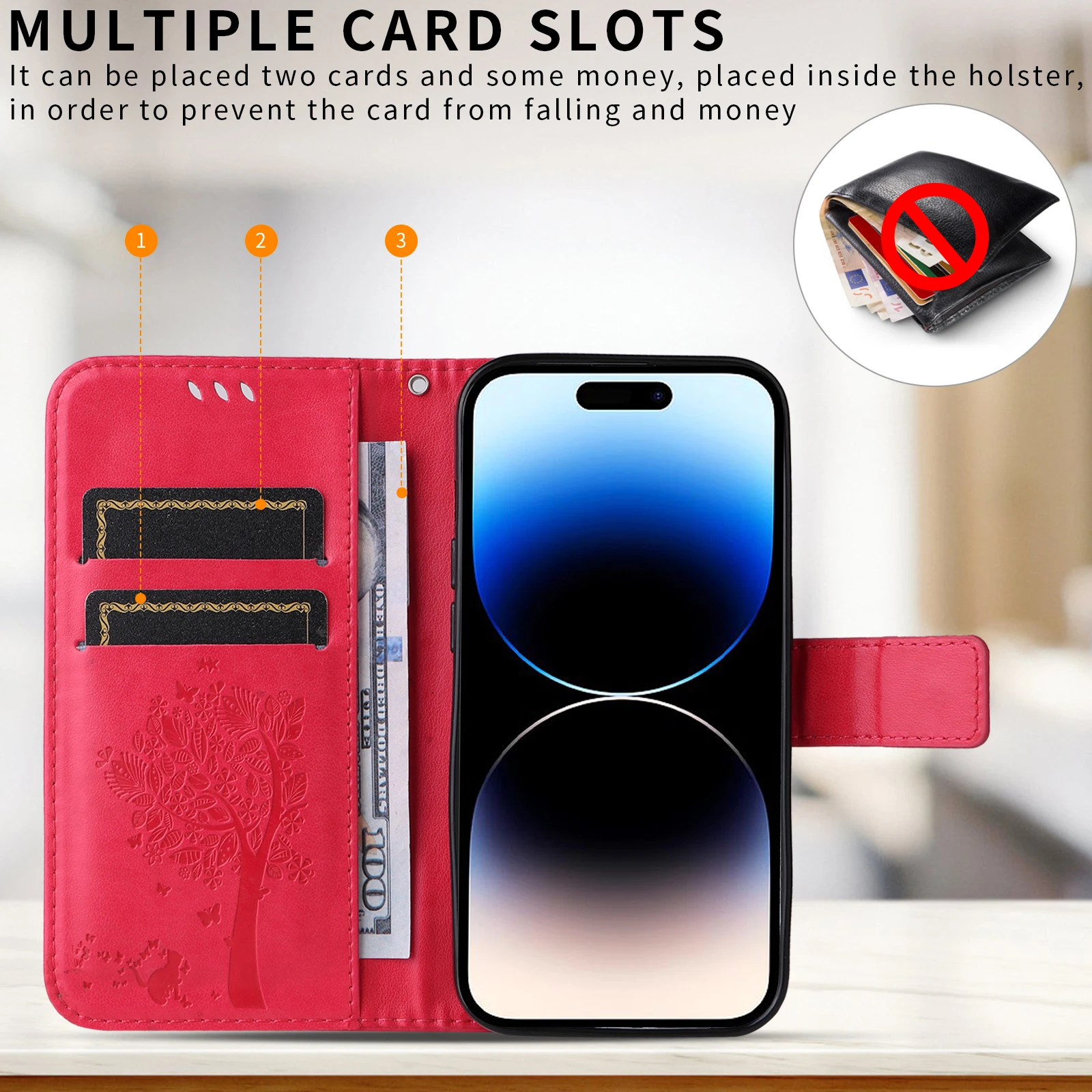Фото Кожаный чехол-бумажник на магните для Huawei Honor X9C Smart 5G, X30, X9B, X9A, X9, X8C, X8B, X8A, X8 4G, X7C, X7B, X7A, X7, X6B, X6A, X6 (20 моделей) №4