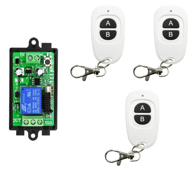 Беспроводной мини-переключатель релейный приемник 1 канал 12 В постоянного тока с