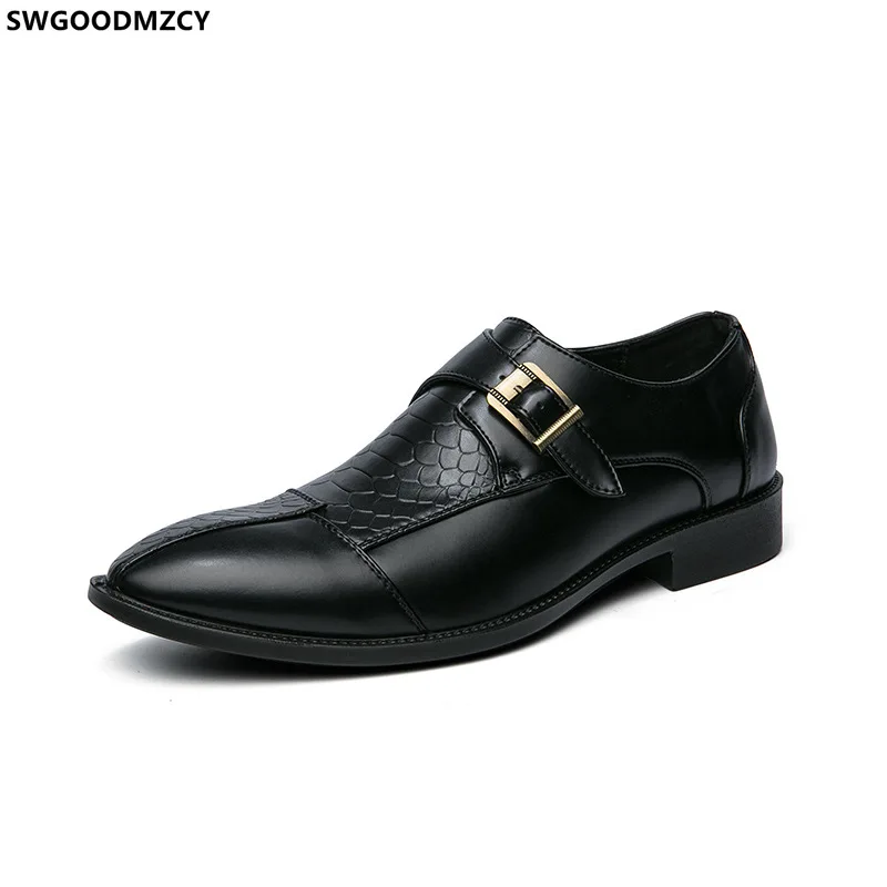 

LEATHER Brown Dress Italiano Monk Strap Shoes for Men Office 2023 47 DERBI Casual Dress Man Shoes Formal Shoes for Men Chaussure