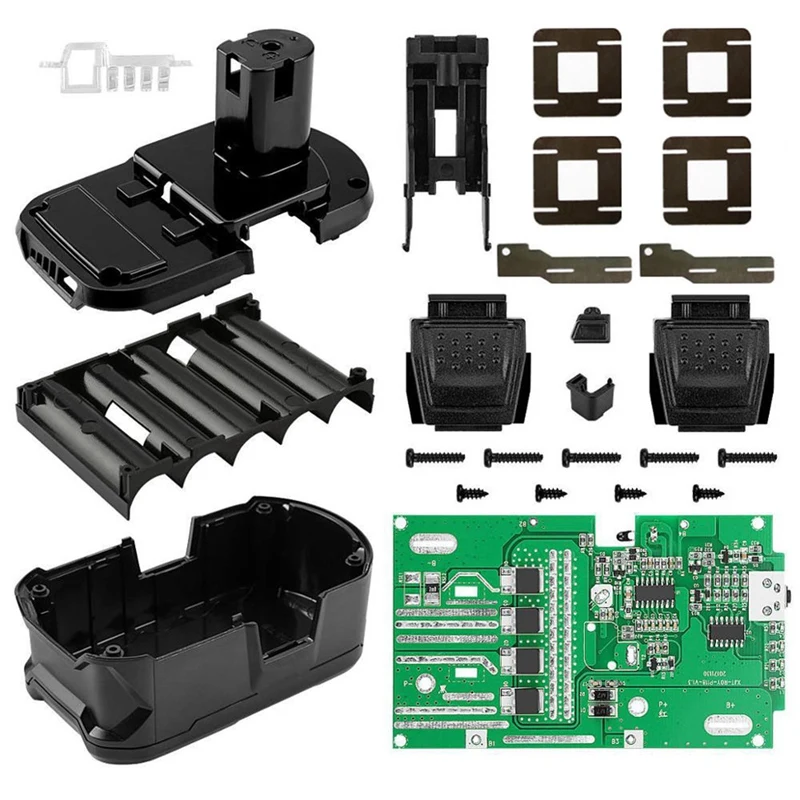 

P108 Li-Ion Battery Plastic Case Charging Protection Circuit Board PCB Box For RYOBI 18V P103 P118 BPL-1815 1820G ONE+