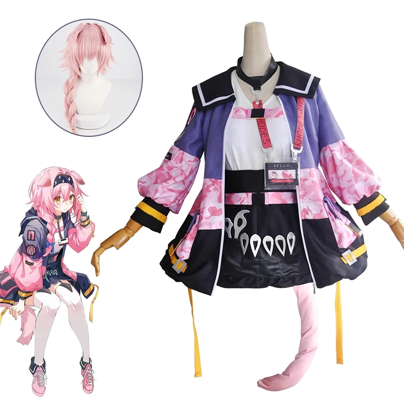 

Arknights Cosplay Costumes Goldenglow Game Anime Character Uniforms Wig Comic Con Performance Wear Halloween Carnival Costumes