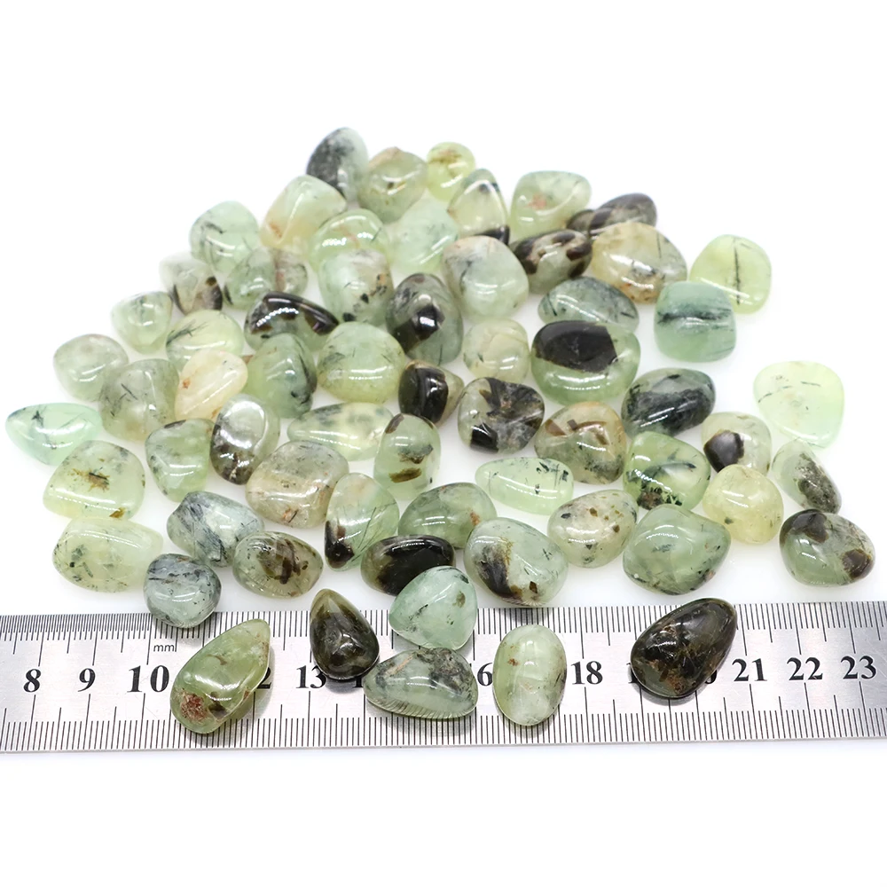 Натуральные опущенные камни из пренита зеленый виноградный кварц кристалл