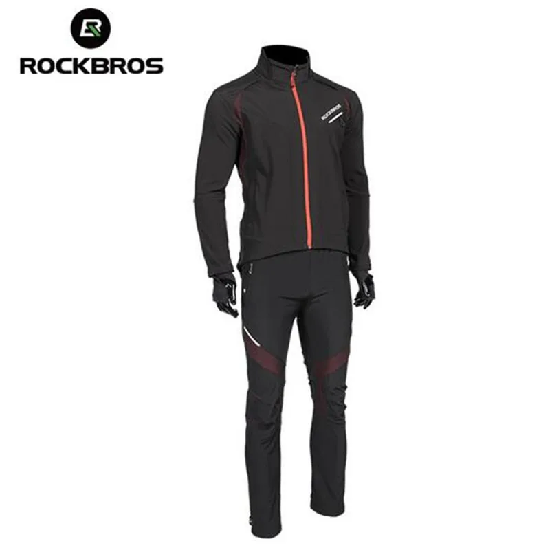 Комплект спортивной одежды ROCKBROS теплая зимняя флисовая куртка с длинным рукавом