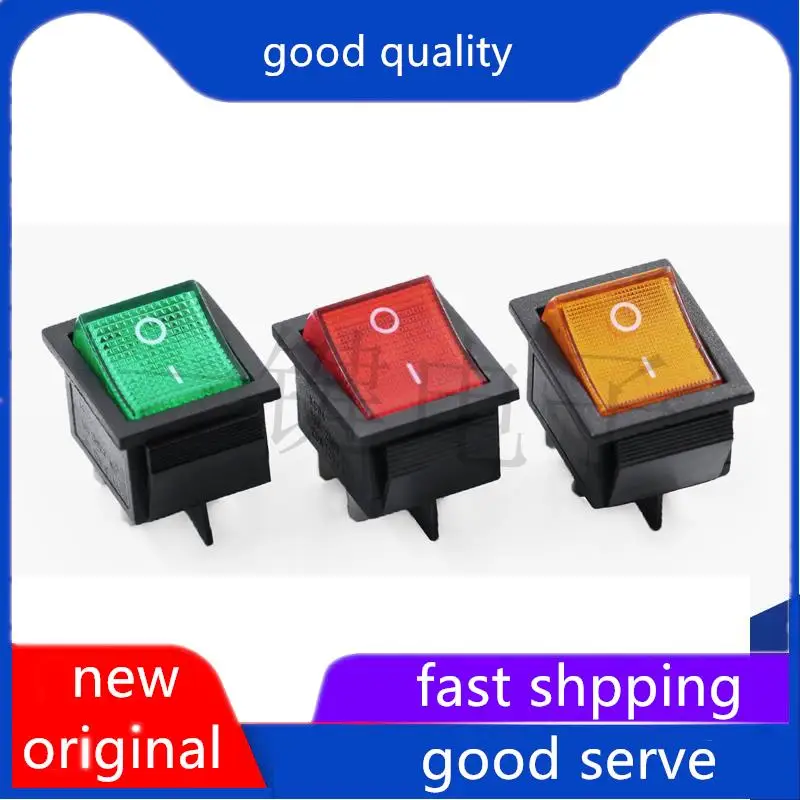 10 шт., оригинальная новая машина для приготовления попкорна, гамбургерная машина, 4P, выключатель типа корабля, 4 штырька, 2 скорости, с фотоэлементами 16 А, 250 В, 31x25 мм