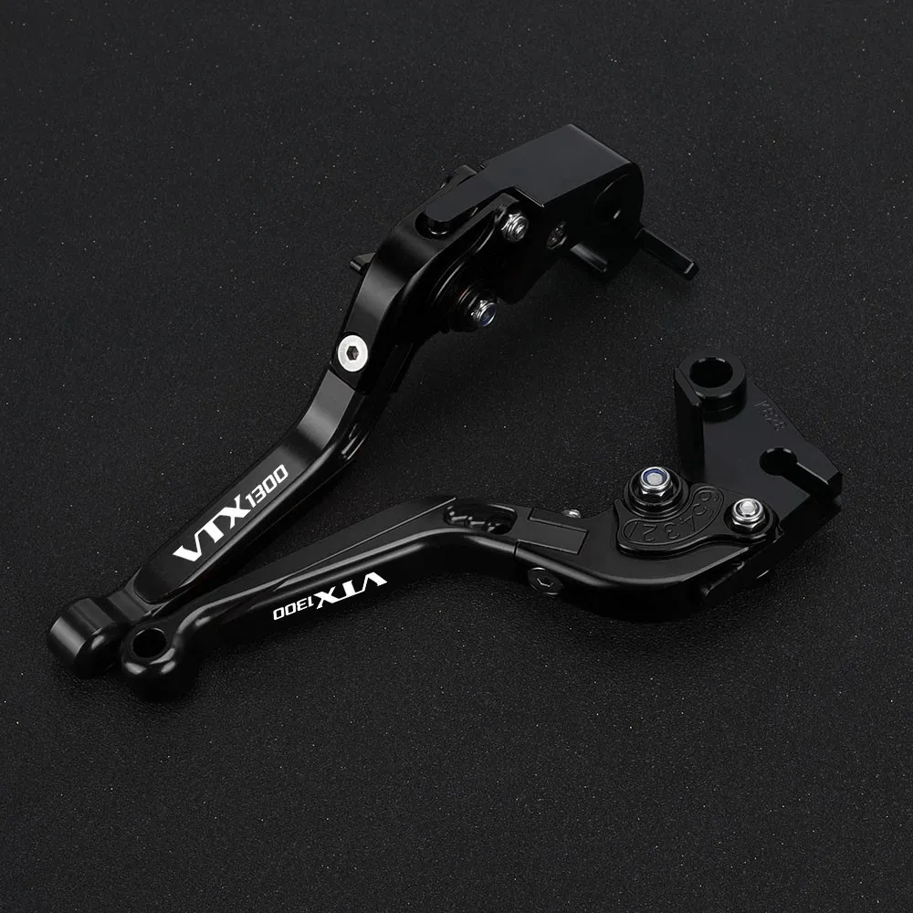 Фото Регулируемые складные рычаги, детали двигателя для HONDA VTX1300 2003-2010 2009 2008 2007 2006 2005 2004, рычаг сцепления, тормозной рычаг №4