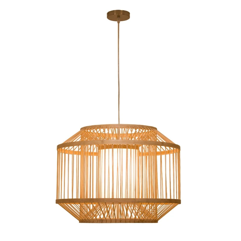 

Creative Bamboo Chandelier Lamp Pendant Light For Dining Room Decoration Lampshade