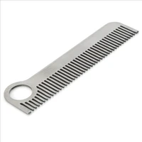 1pc high quality stainless steel hair combs tactical pocket comb hot sale health care tools for women men unisex