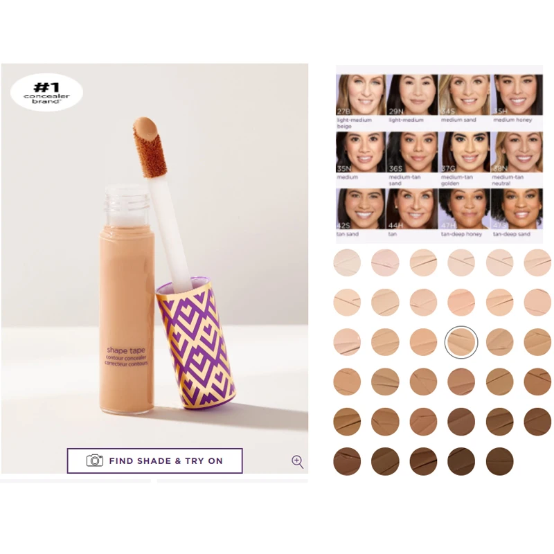 

36pcs/lot High Quality Tape Contour Concealer Double Duty Beauty 10ml Light Neutral Fair Medium 11 Color Pick