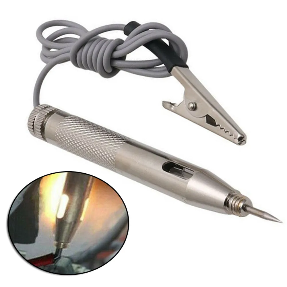 

Safety Tool 1x Convenient Test Probe Pen Tester Pen Silver Small Volume 1 Pcs Pencil Tester Voltage 6V-24V Car