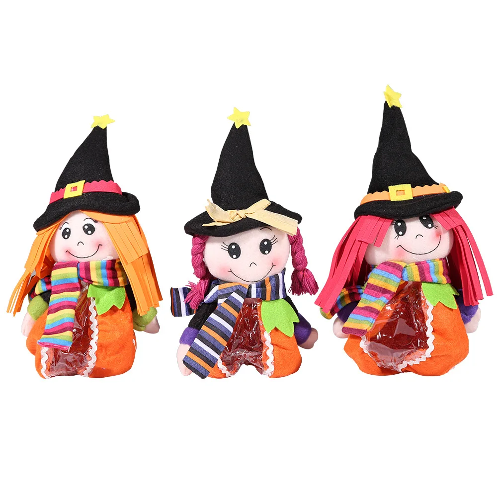 

Новинка, декоративные принадлежности для Хэллоуина, прозрачный пакет для конфет всех святых, детский Подарочный пакет, декоративные украшения для вечевечерние ведьмы