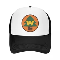 custom wilderness explorer logo baseball cap for men women breathable happy camper camping trucker hat streetwear snapback caps