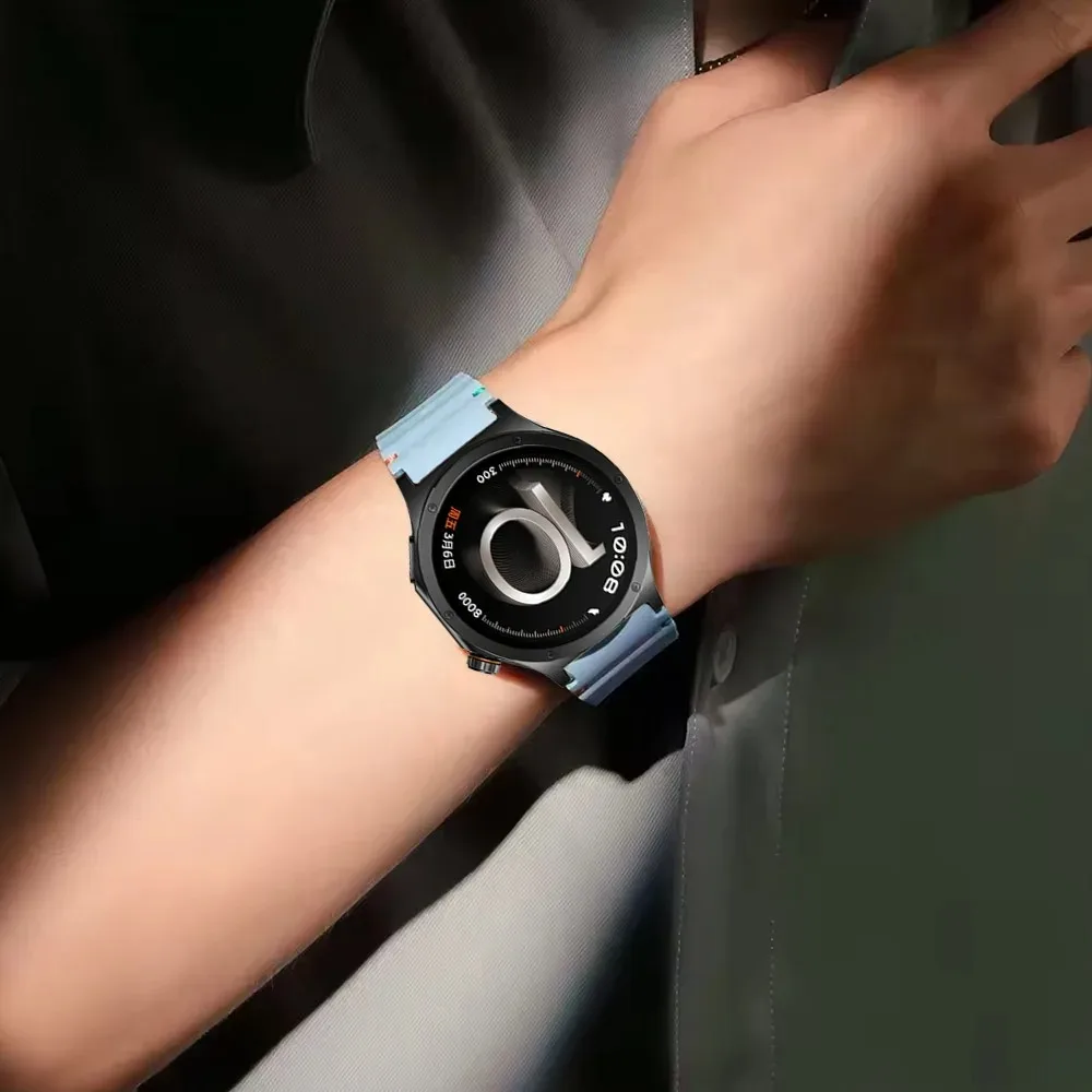 Фото Силиконовый ремешок Wave 18/20/22 мм для часов OPPO Watch X3/S/X3 Mini/Xiaomi Watch 5 S5-1, удобный браслет для часов Oneplus Watch 4/Lite/3 43 мм №4
