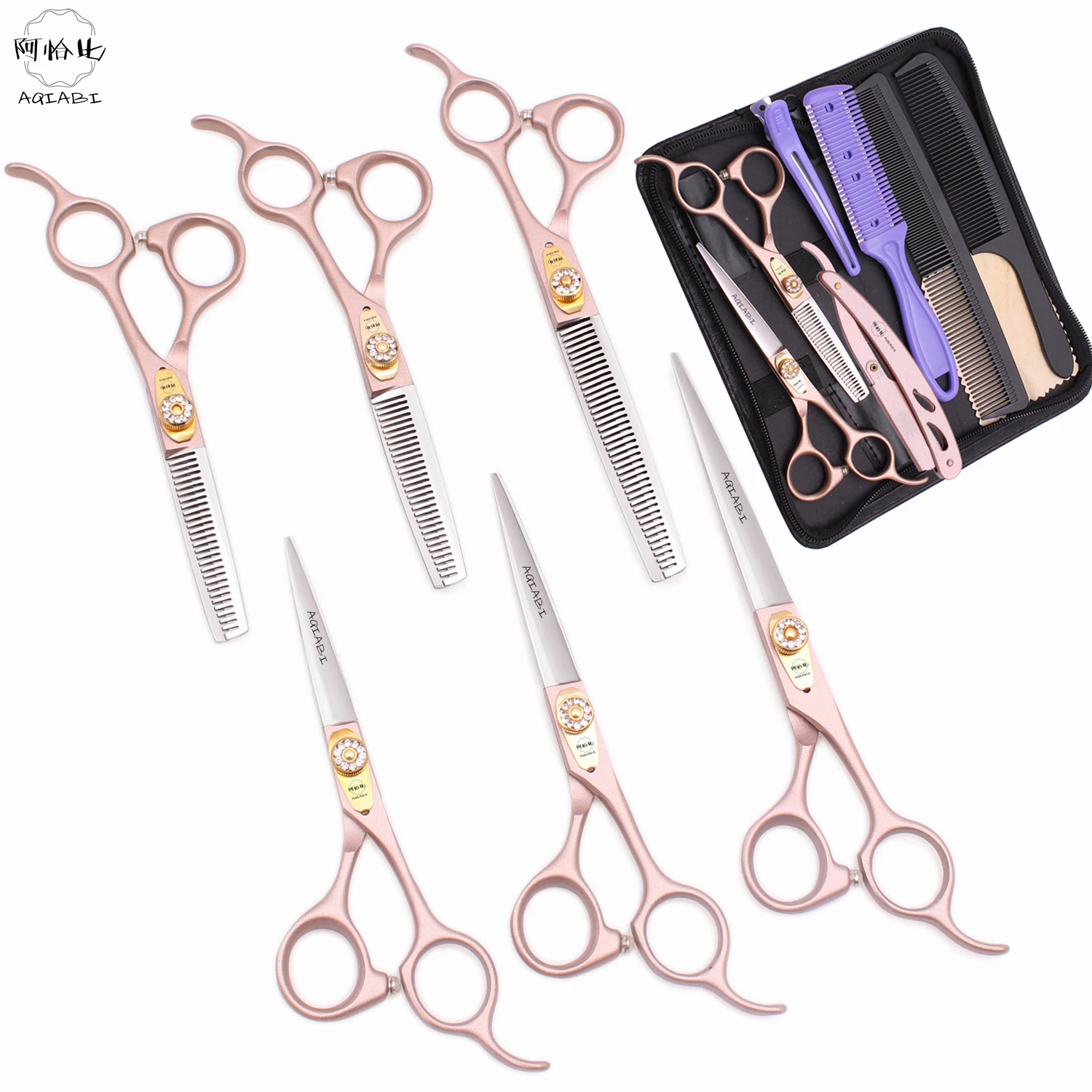 Набор Профессиональных Парикмахерских Ножниц 5 Дюйма 6 Футов 7 0C