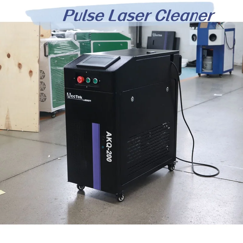 Ручная импульсная лазерная чистящая машина 100 Вт 200 300 для удаления ржавчины