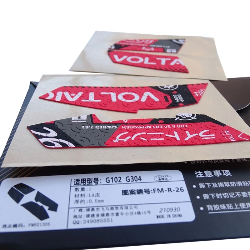 

Handmade Non Slip Suck Sweat Mouse Skin Skates for logitech G102 G304 Mouse Self Adhesive Design Anti-Slip Grip Tape